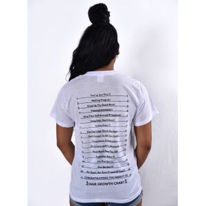 HAIR LENGTH CHECK T-SHIRT Hair Care Journey To Waist Length