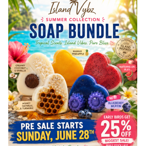 ISLAND VYBZ SUMMER COLLECTION SOAPS BUNDLE Tropical Paradise